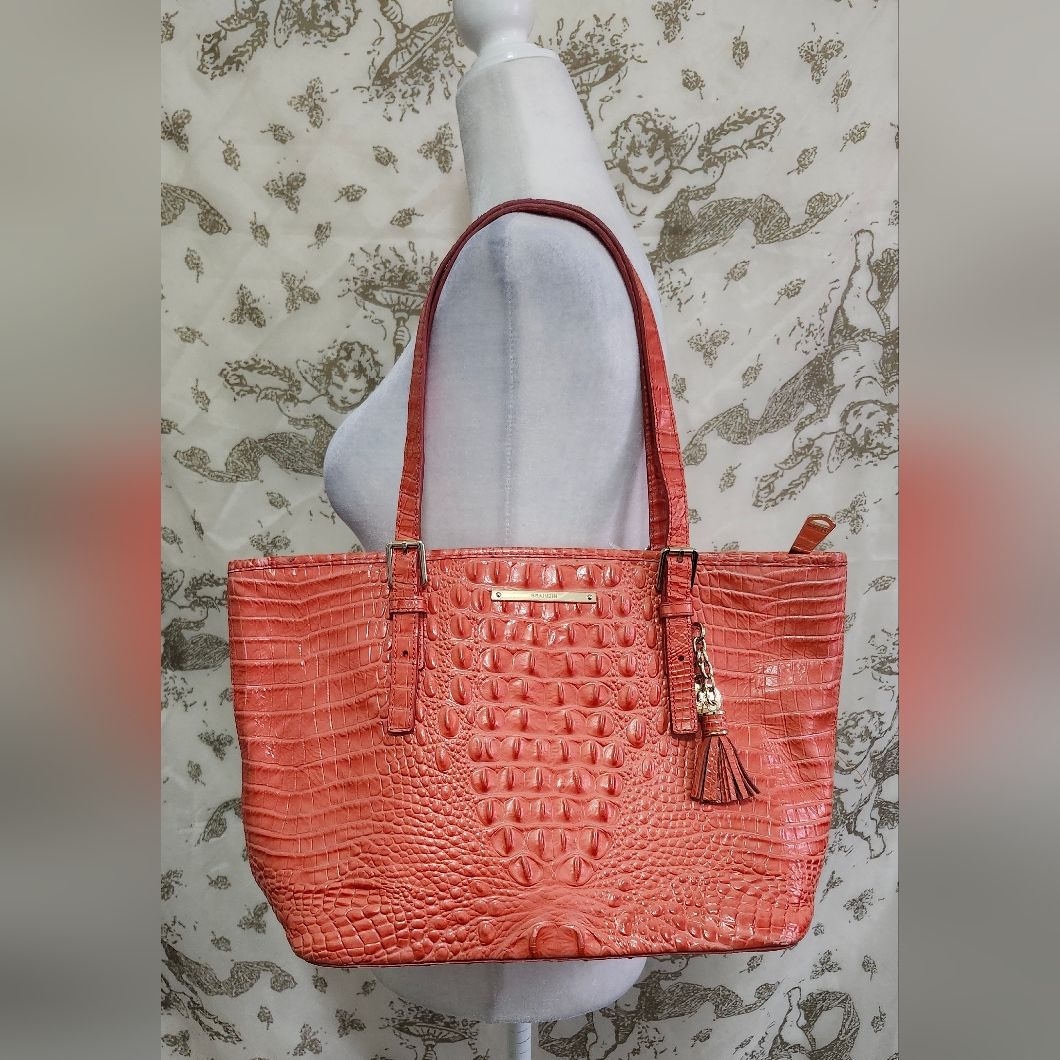 Brahmin Medium Asher Poppy Orange Melbourne
